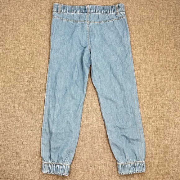 NEW! Thereabouts Boys Kids Denim Joggers Pants Light Wash 5 Reg $36 Cotton Blend - Picture 10 of 12